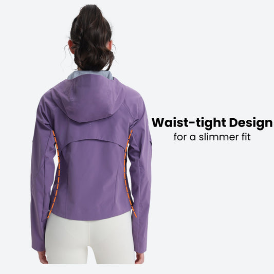 Luna Women's 3L Short Hardshell Jacket – Waist Fit | Vent Openings